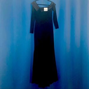 Zac Posen Black Gown Size 4 NWT